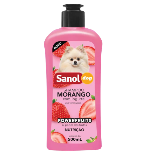 Shampoo Morango com Iogurte Sanol Dog 500ml