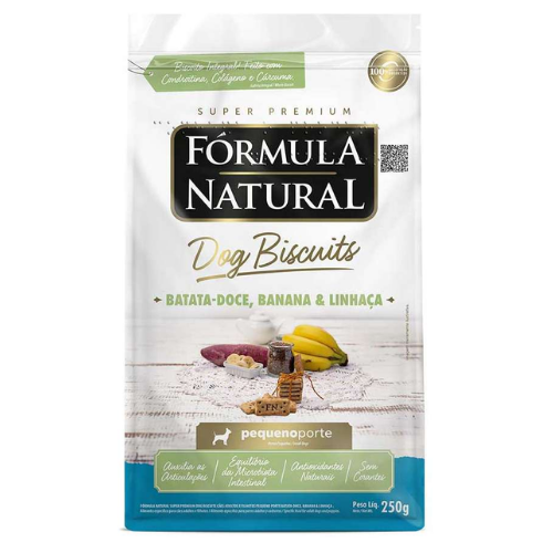 Biscoito Fórmula Natural Batata Doce e Banana Cães Pequenos 250g